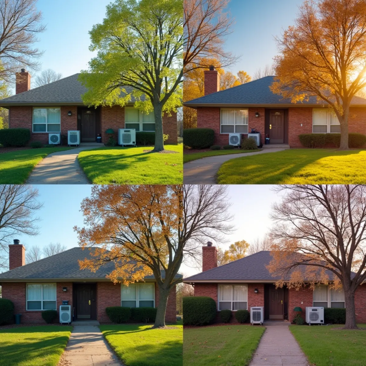 An Oklahoma City home through changing HVAC seasons